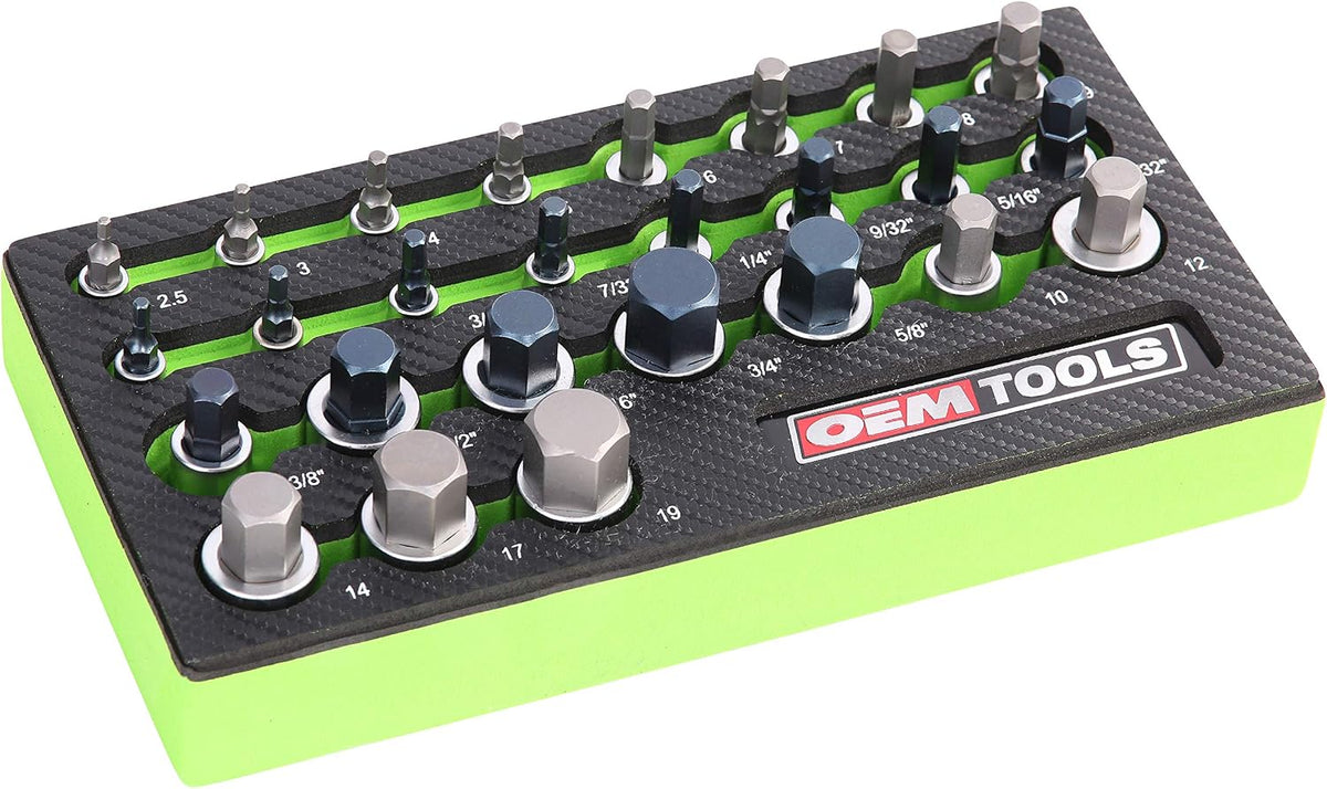 OEMTOOLS 23990 Allen Juego de 26 piezas de llaves Allen, juego de l...