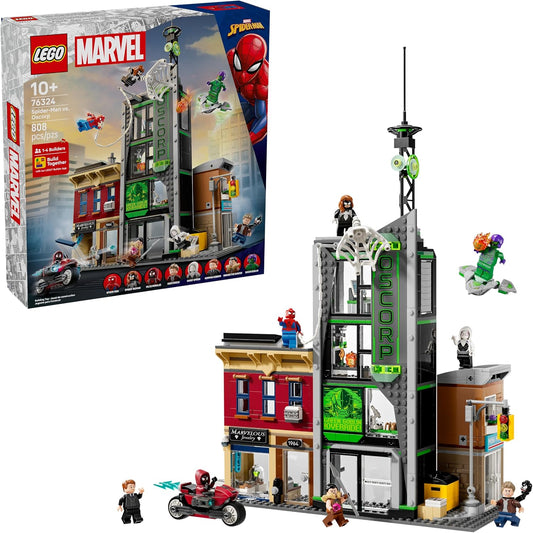 LEGO Marvel Spider-Man vs. Oscorp Juego de Construcción de Juguete...