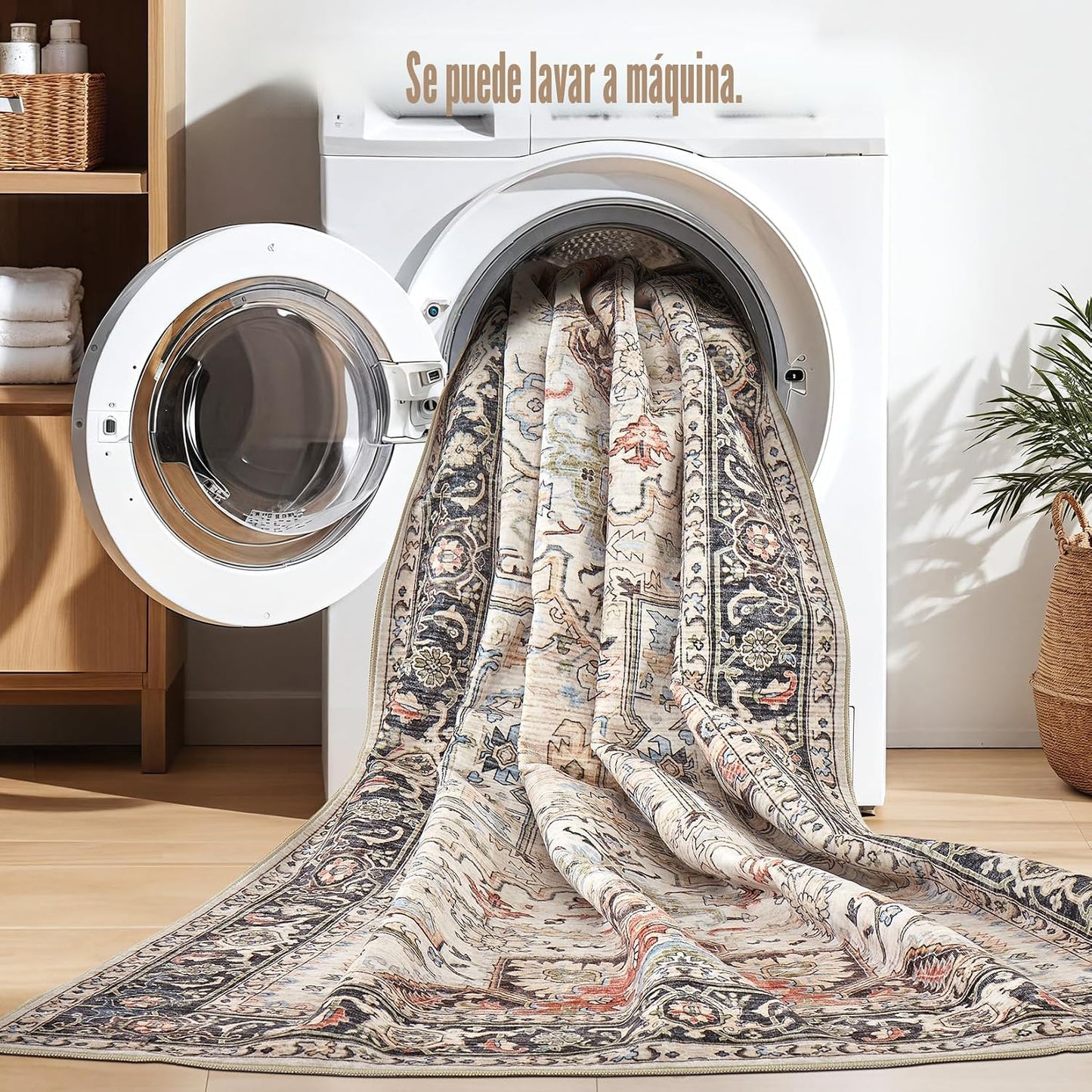 homewill Alfombra de Área para Sala de Estar - 6x9 Suave Lavable a...