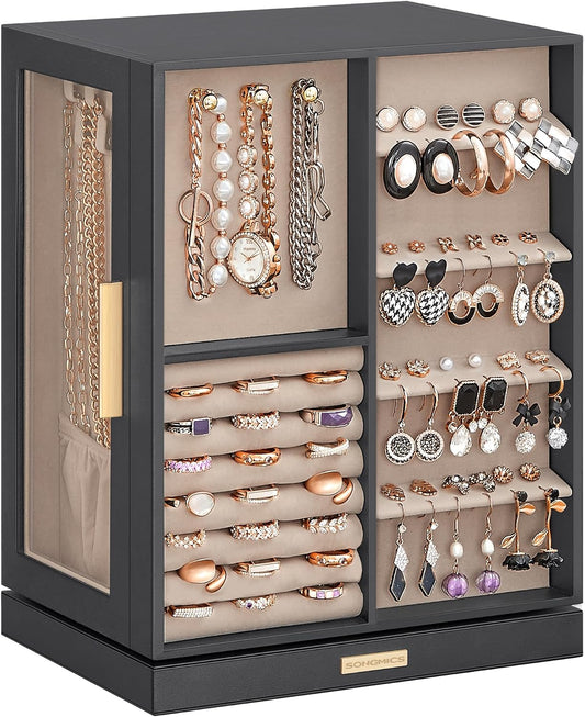 SONGMICS GISELLA Collection UJBC170G01 - Joyero organizador girator...