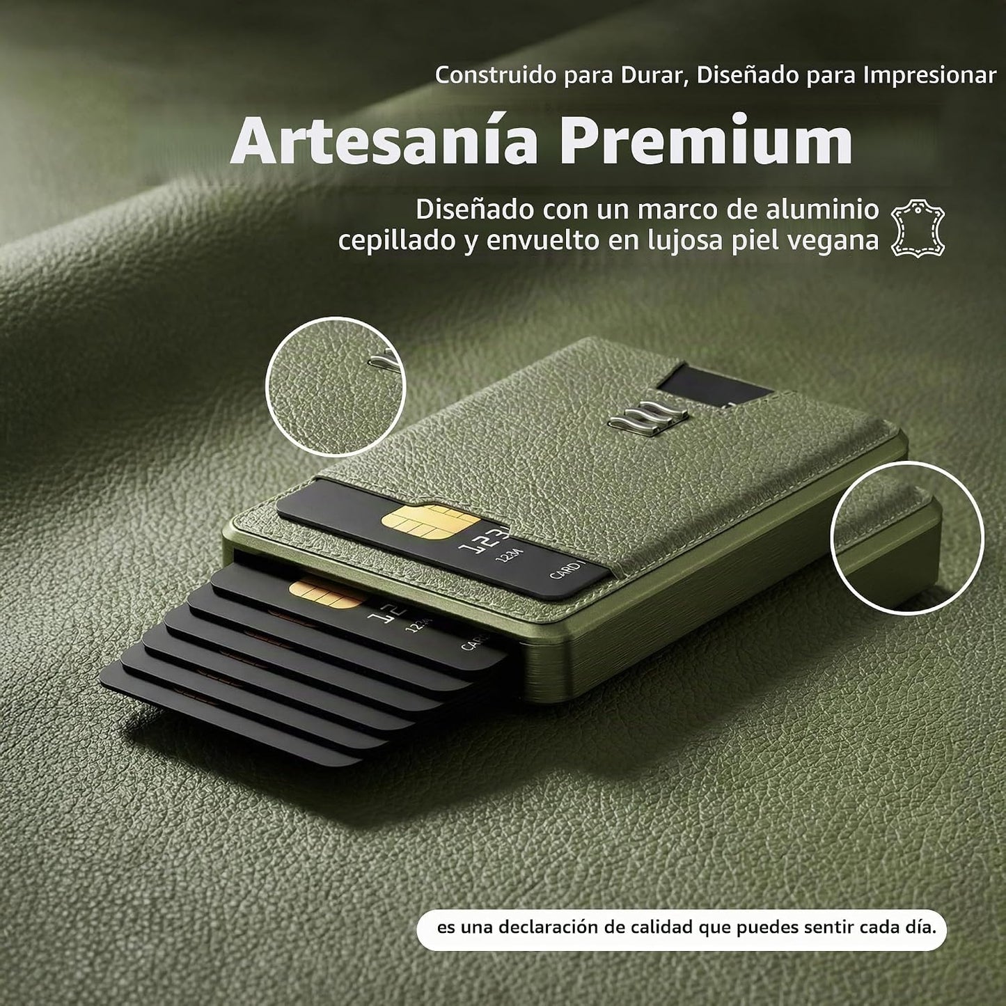 VENICE MIAMI VENICE - Cartera con bloqueo RFID, tarjetero minimalis...