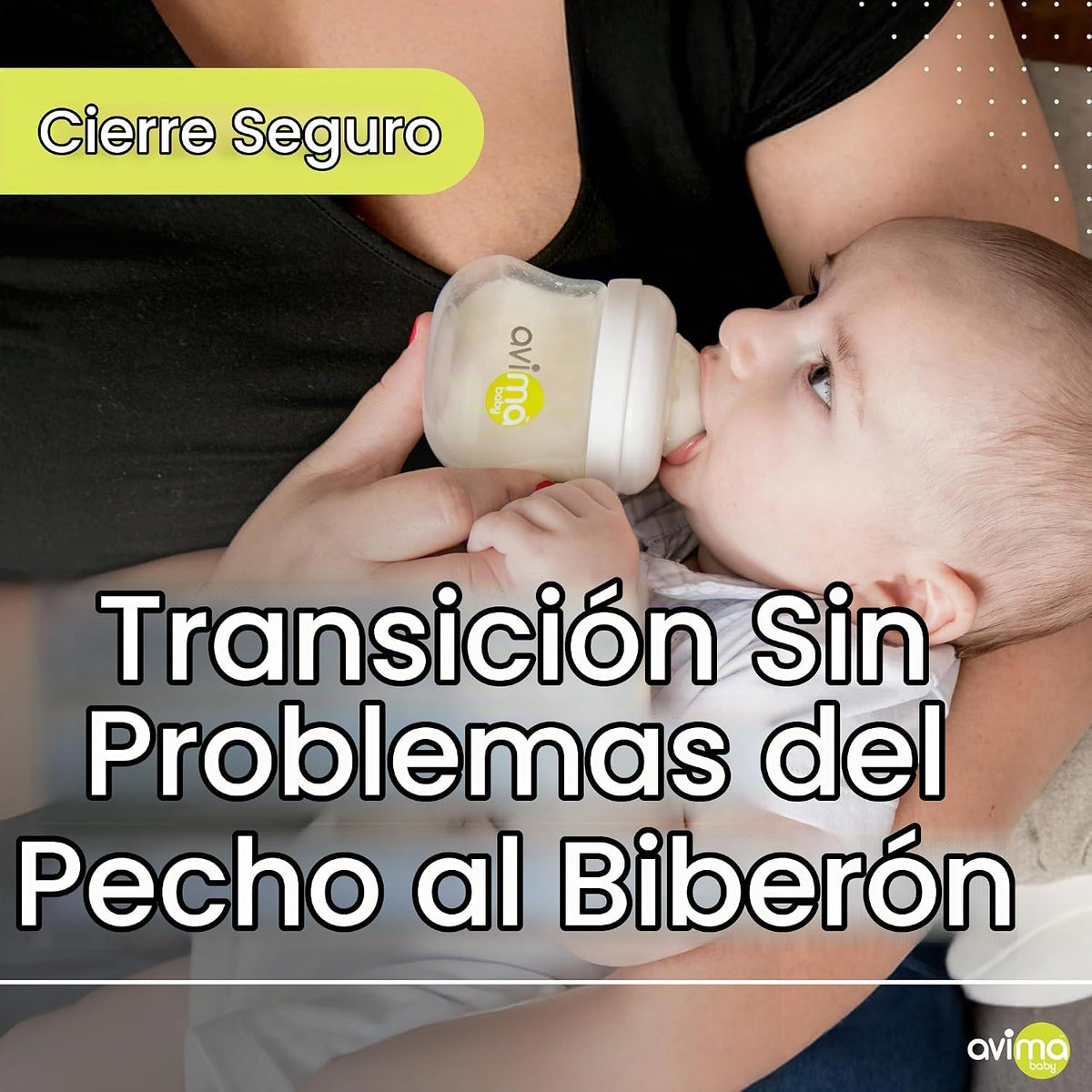 Avima Biberones anticólicos de 10 onzas con pezones de flujo medio....