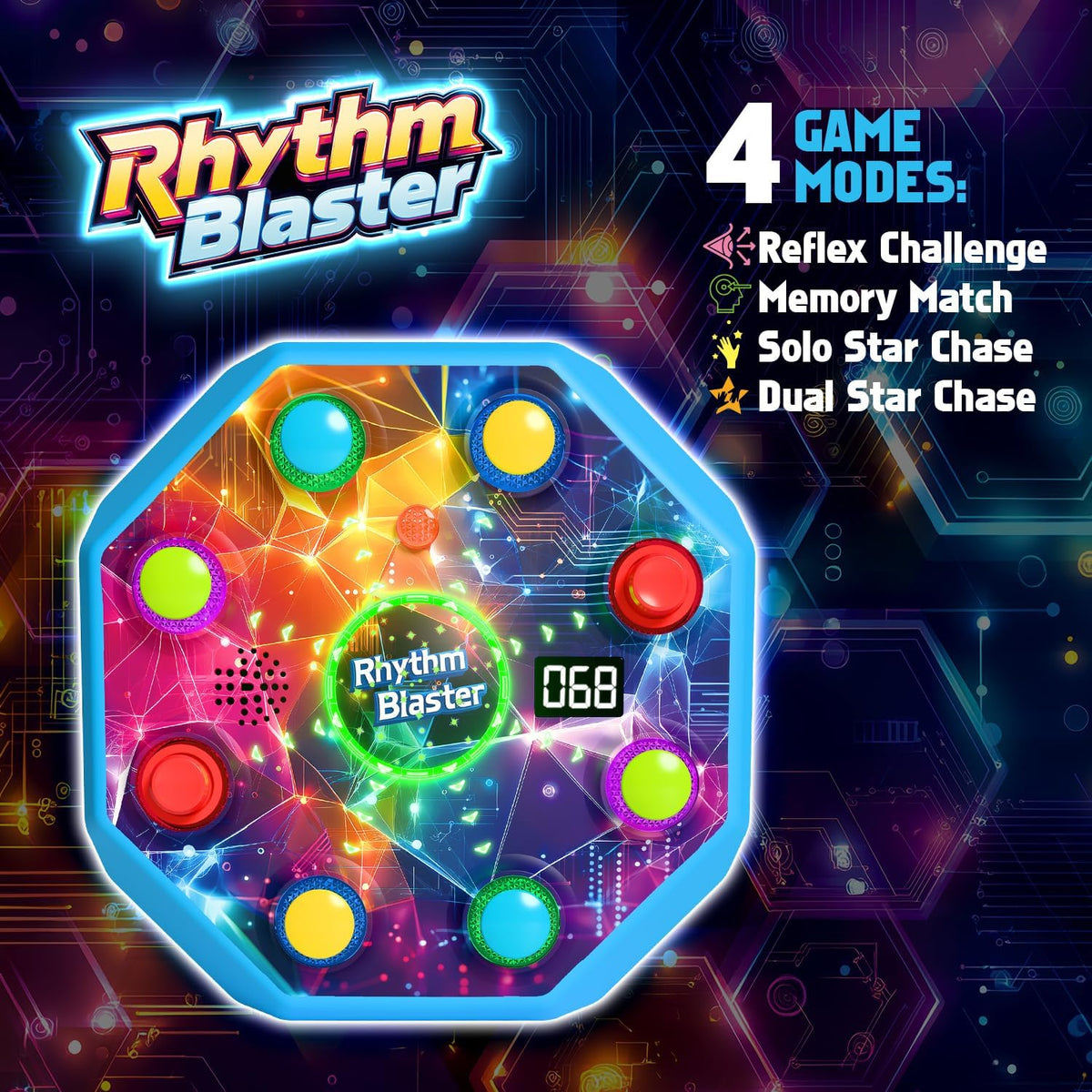Juego de reflejo electrónico para solo y 2 jugadores | Juguete de m...