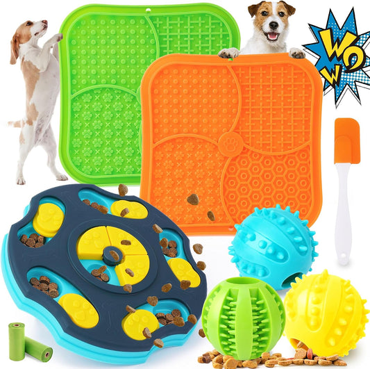 Forfon Juego de 9 Piezas de Juguetes Rompecabezas para Perros Todo...