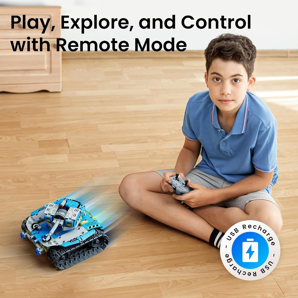 Sillbird Kit de robot de construcción con control remoto, regalo ST...