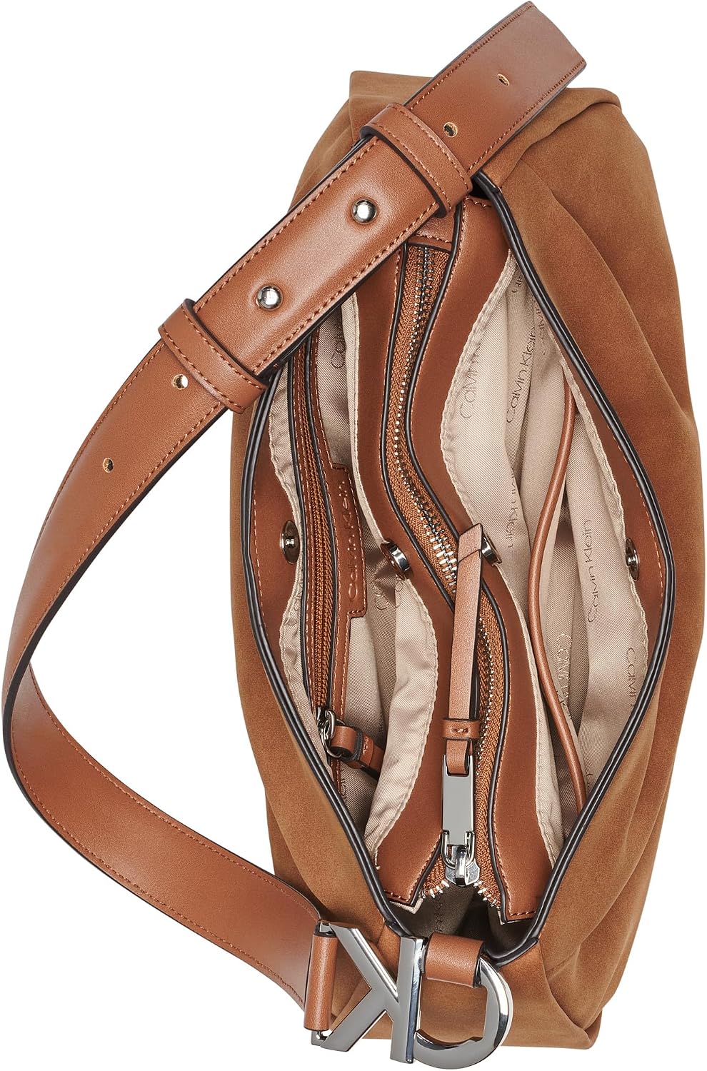 Calvin Klein Tina Top - Bolso de hombro con cremallera para mujer