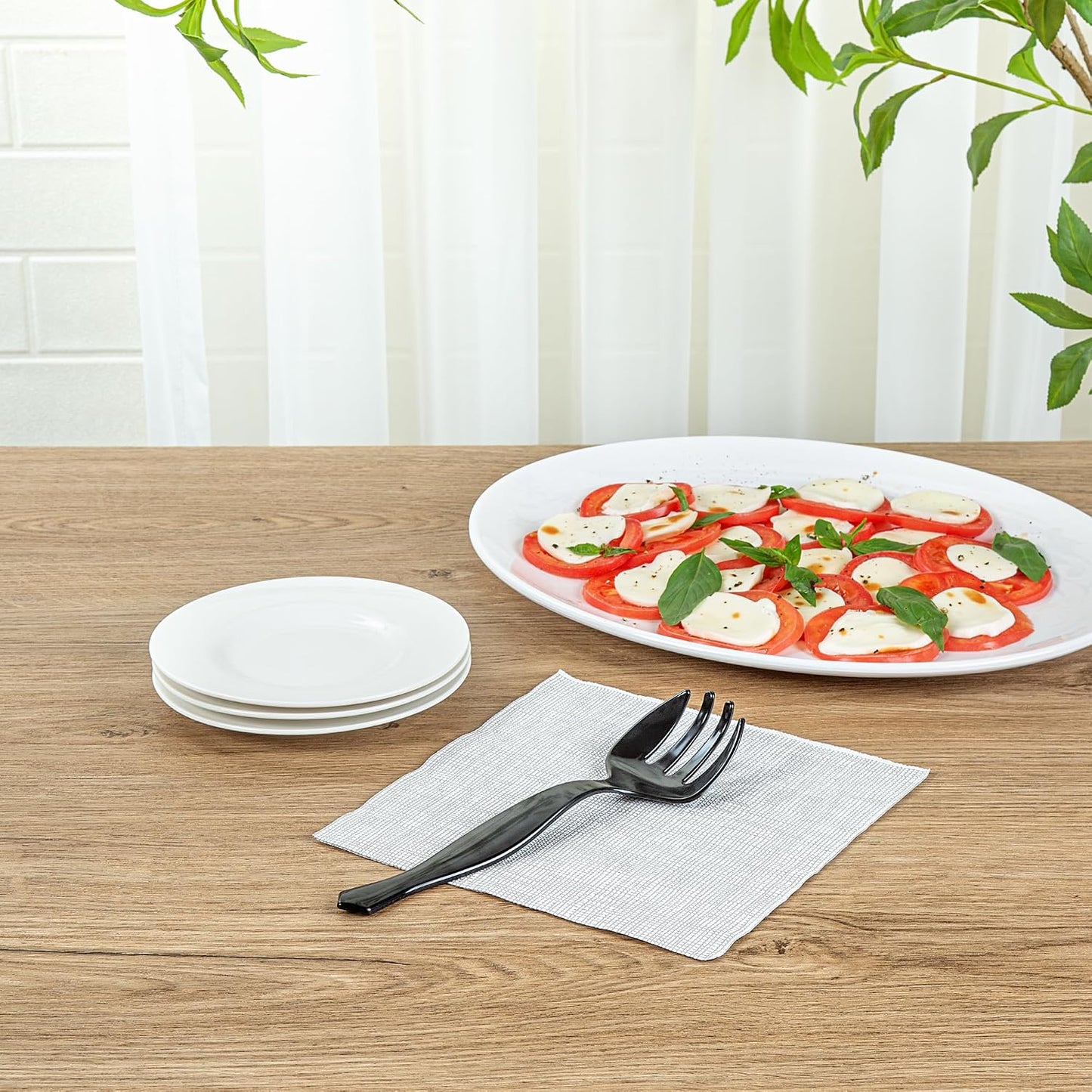 Restaurantware -Cater Tek - Tenedores grandes de 8.5 pulgadas, 100...
