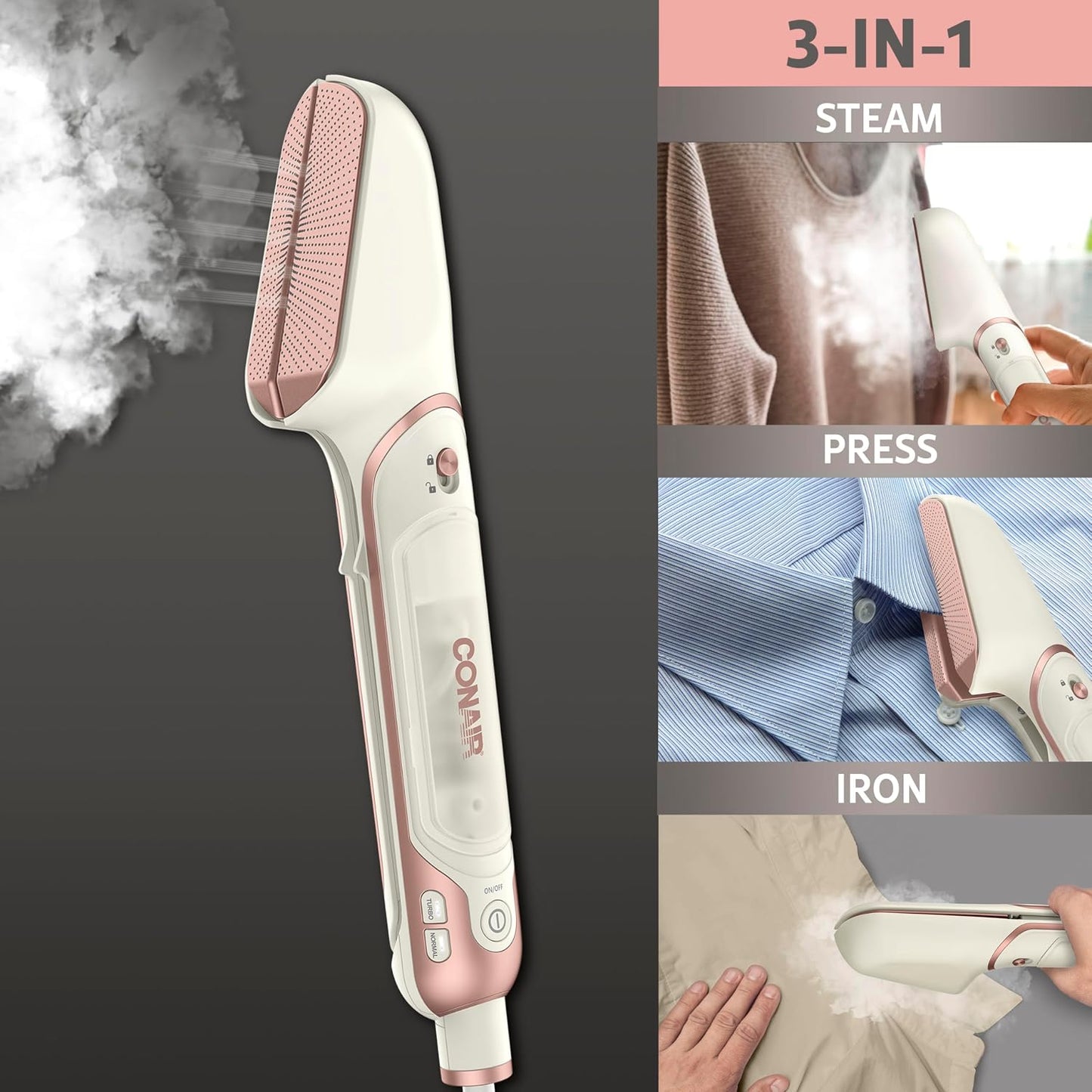 Conair Steam Stylist | Plancha y Vaporizador - Excelente para el Ho...
