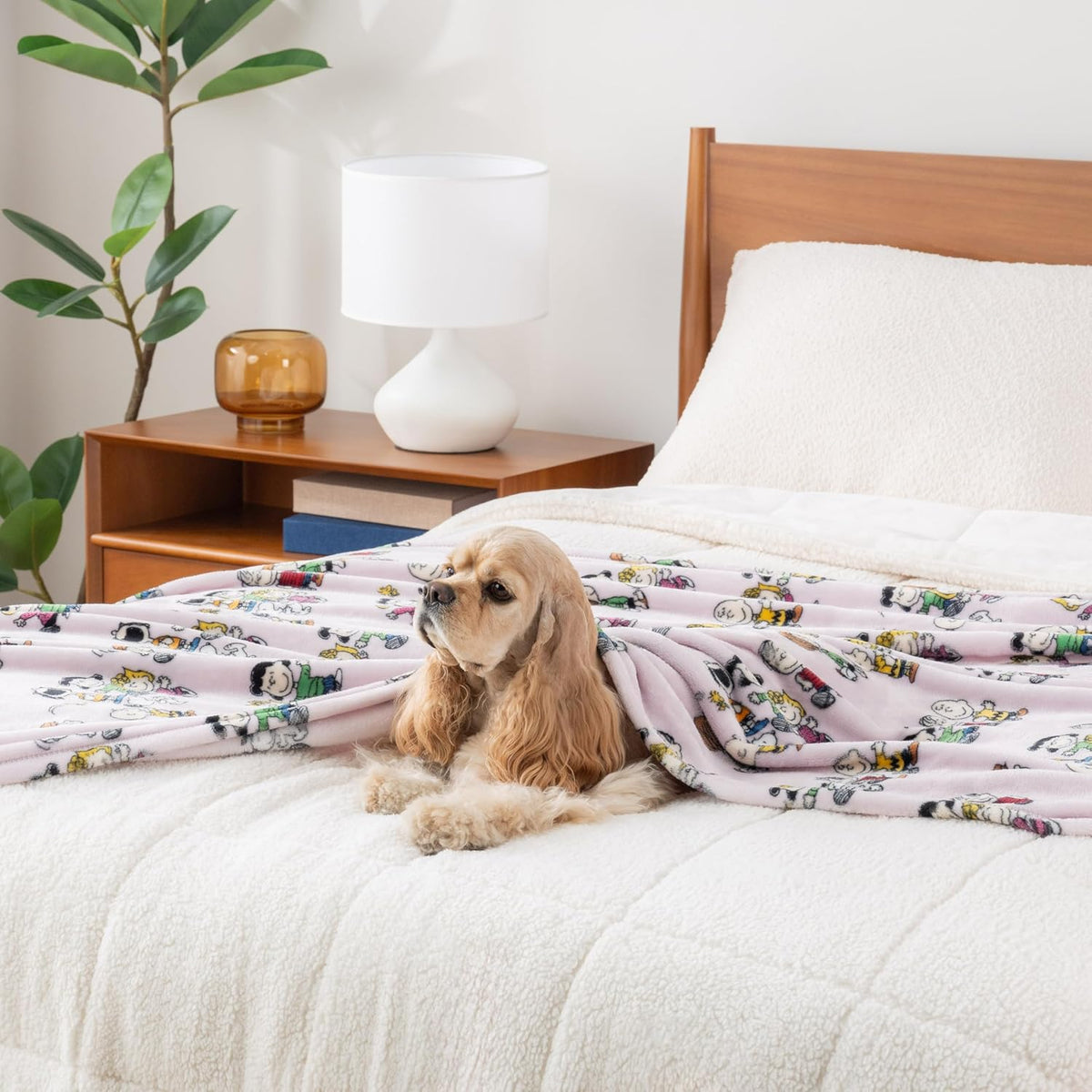 Berkshire Blanket Peanuts® VelvetLoft® Manta de Felpa Tipo Throw co...