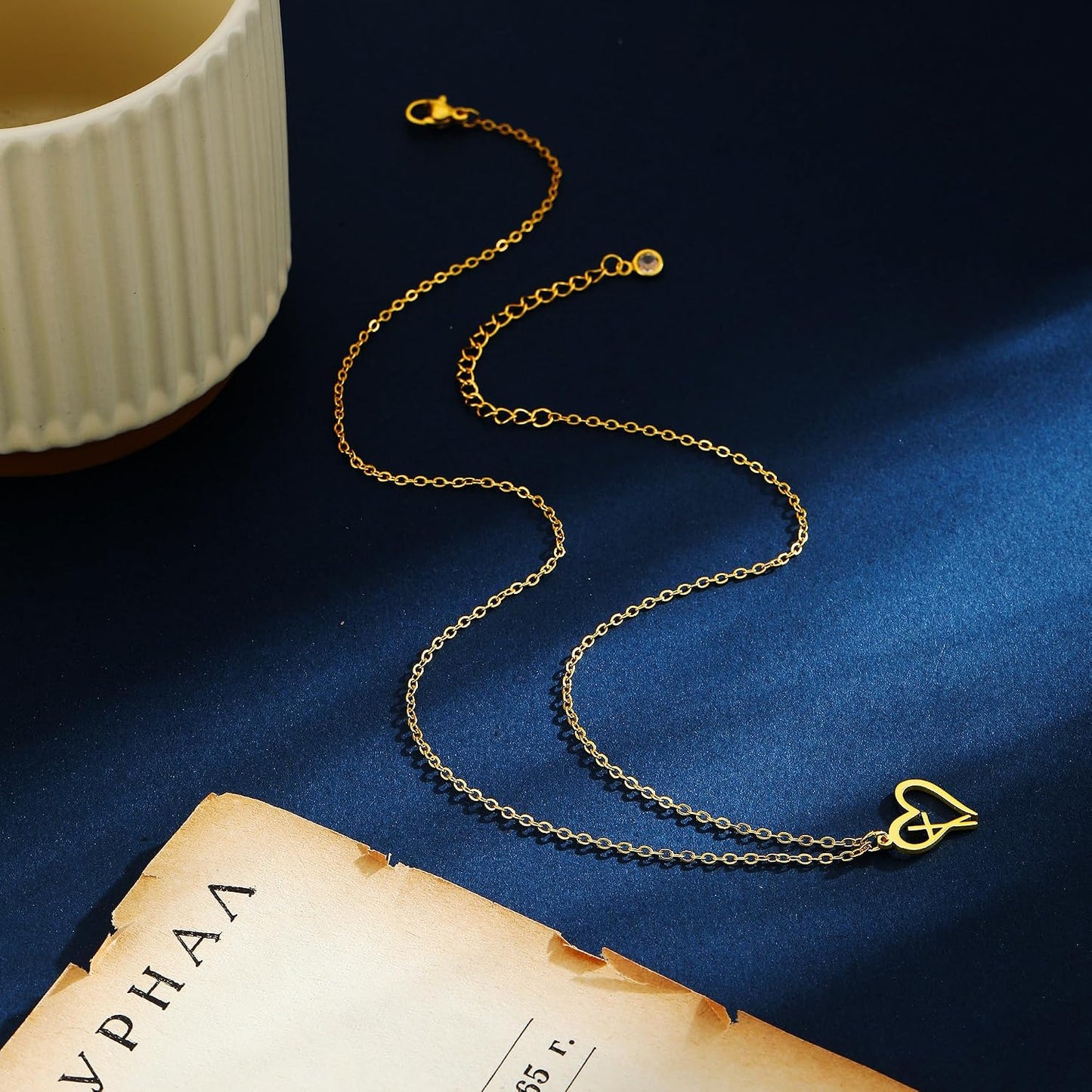 JIKASI Collar de cruz para mujer, chapado en oro o plata de 14 quil...