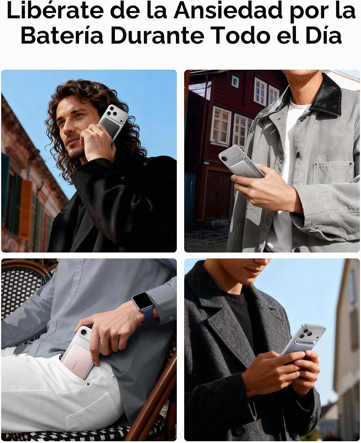 Baseus Picogo Power Bank - Cargador portátil MagSafe ultra delgado...