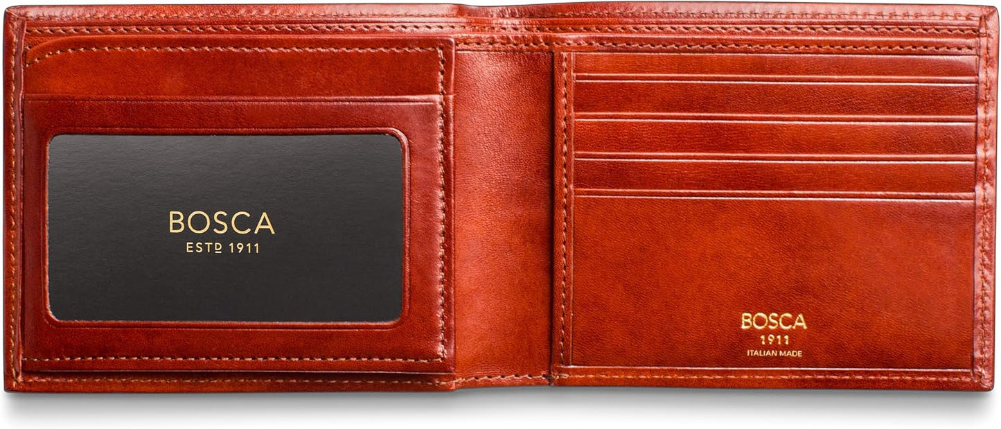 Bosca Cartera de cuero para hombre \u2013 Old Italia billetera pleg...