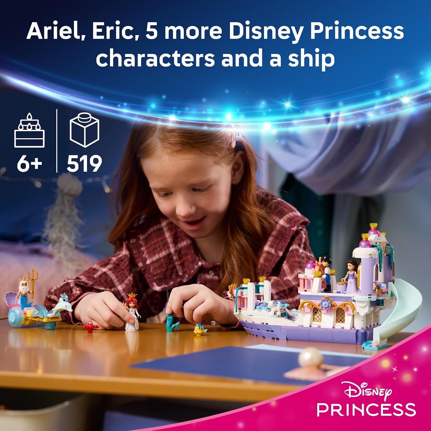 LEGO Disney Princess Barco de Boda Real de Ariel 43299 | Juguetes d...