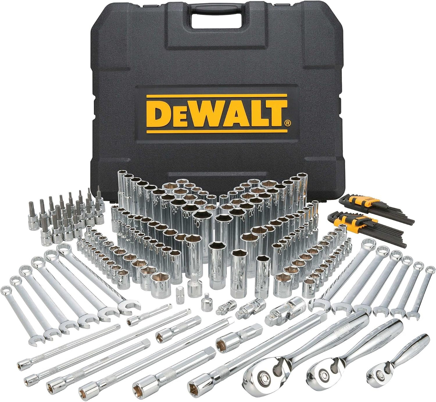 DEWALT Kit de herramientas mecánicas y juego de llaves, juego de he...