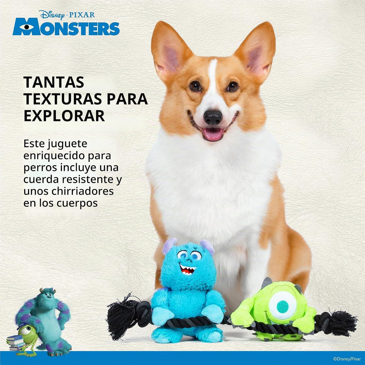 Disney Juguete de cuerda para mascotas Pixar's Monsters, Inc.,...