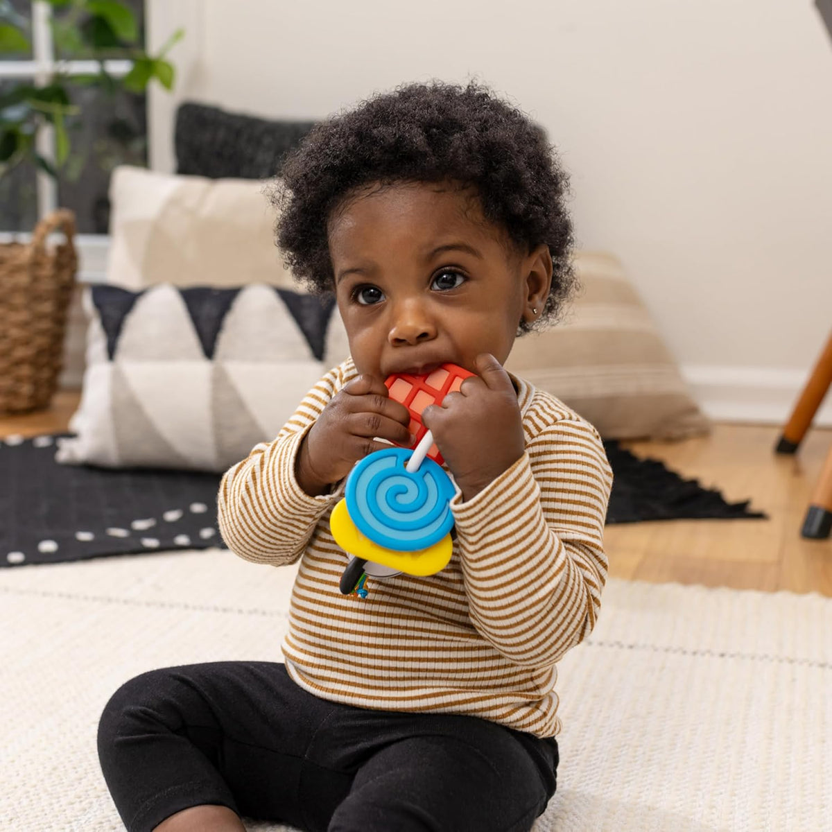 Baby Einstein Shake-a-Shape - Juguete mordedor zen, multisensorial,...