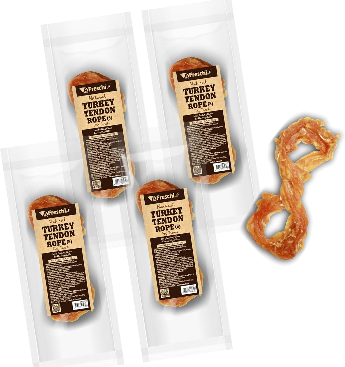 A Freschi srl Tendones de Pavo para Perros, de Origen Estadounidens...