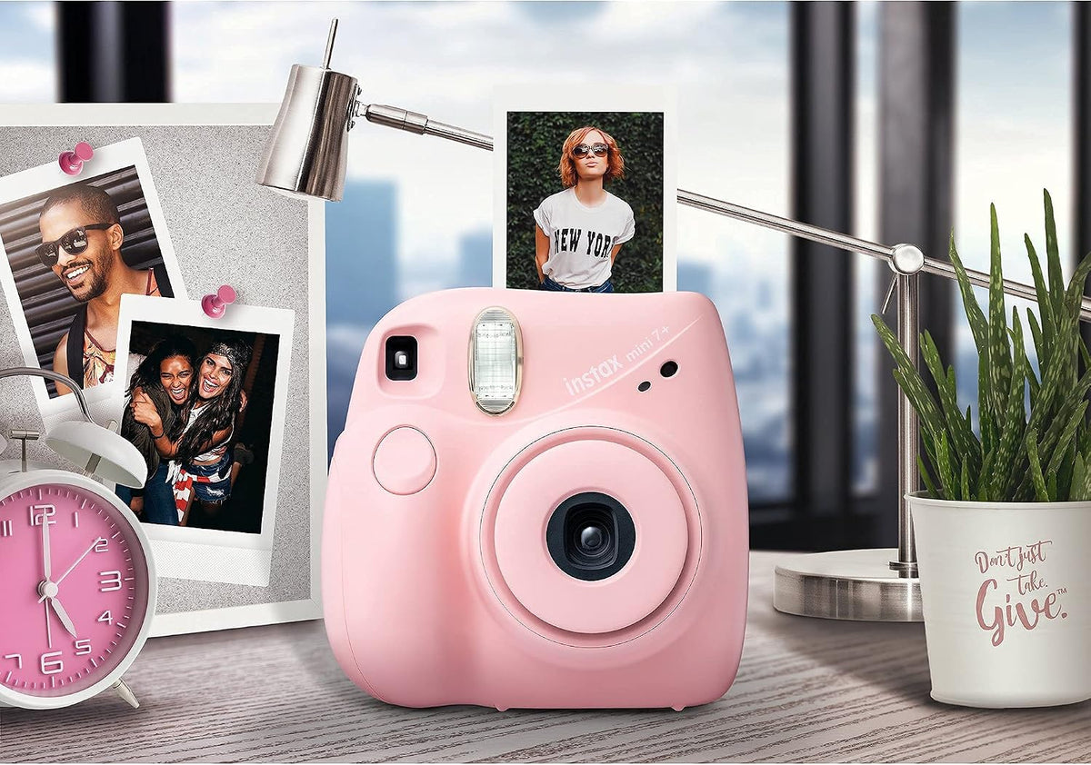Fujifilm Instax Mini 7+ Cámara, fácil de operar, portátil, espejo s...
