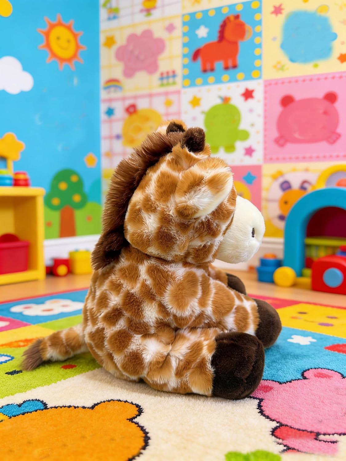 YUKOUQIAN Muñeca de peluche de jirafa de 8 pulgadas para niñas y ni...
