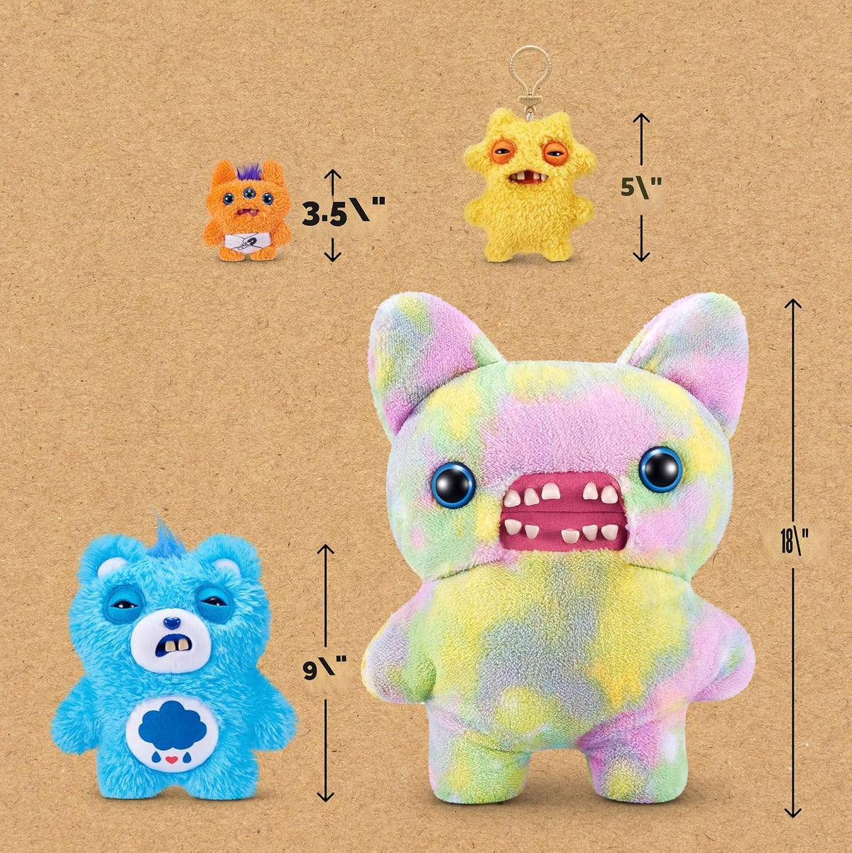 Fuggler Care Bears - Peluche de 9 pulgadas (oso gruñón) por ZURU \u...