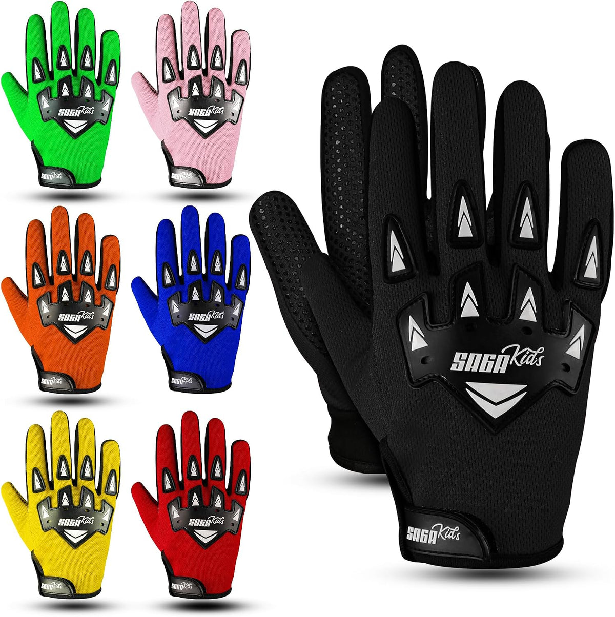SAGA SPORTS Guantes de Motocross para Jóvenes \u2013 Protección de...
