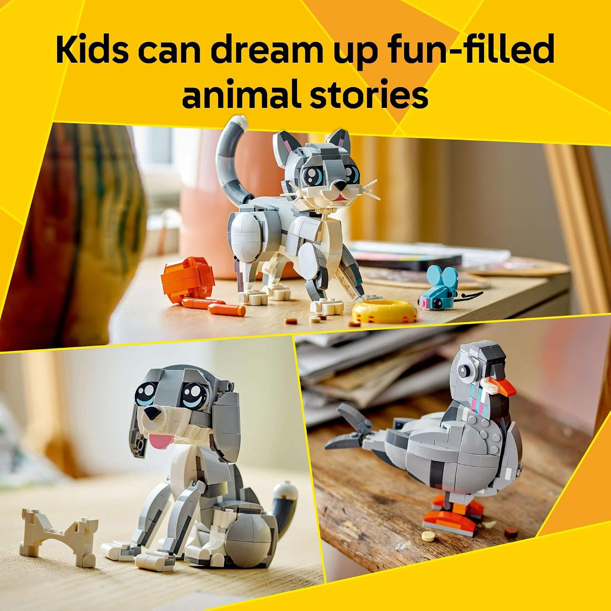 LEGO Creator 3 en 1 Juguete de Gato Juguetón - Juguete de Construcc...