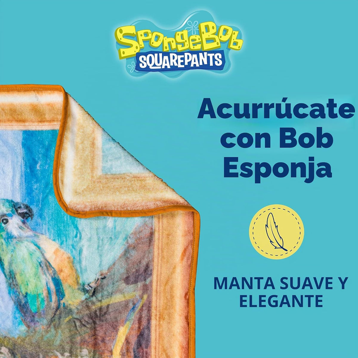Silver Buffalo Bob Esponja con el Capitán Painty el Pirata Manta de...