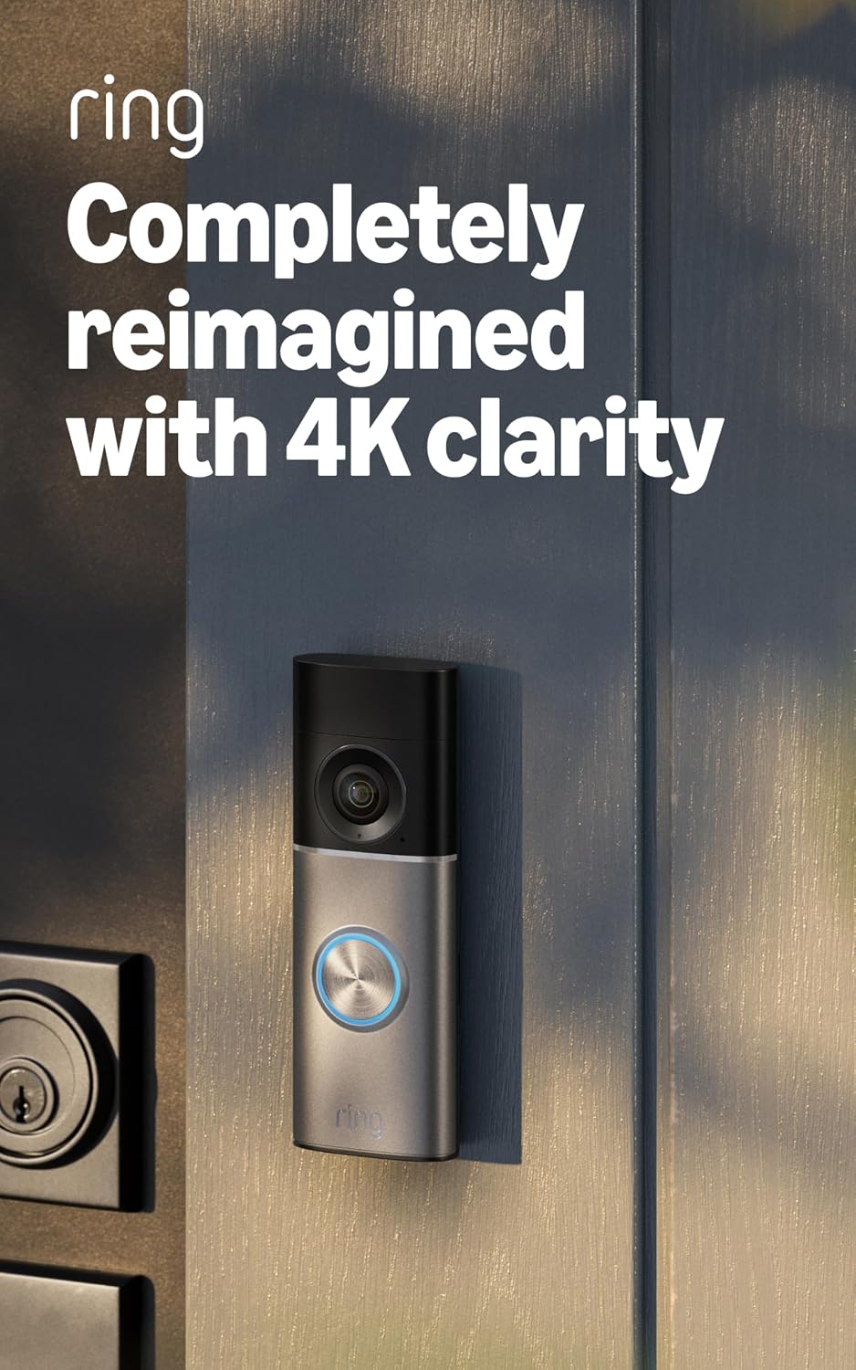 Videotimbre cableado 4K Ring Pro (último modelo): Retinal 4K con vi...