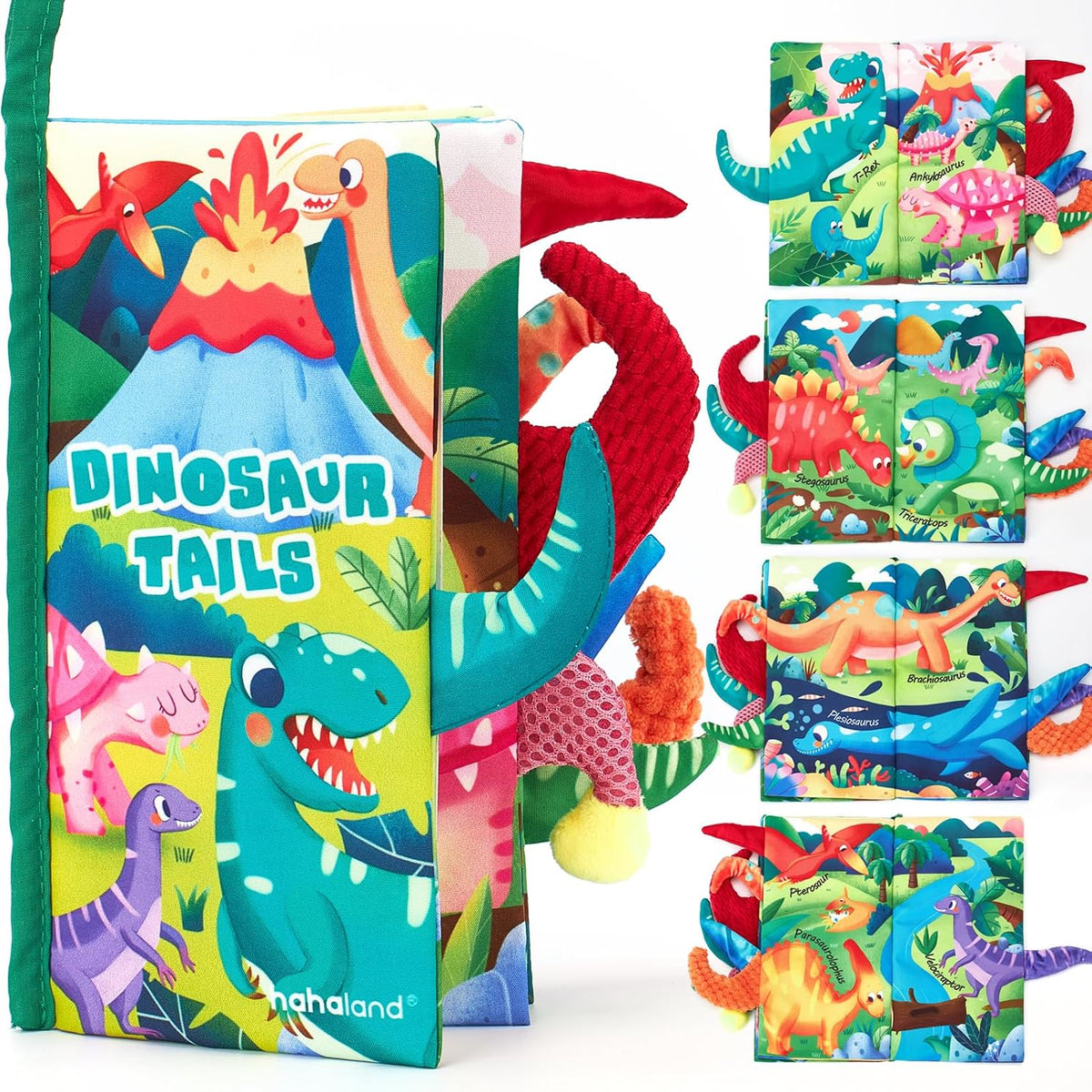 hahaland Libros para bebés de 0 a 6 meses, juguete sensorial de alt...