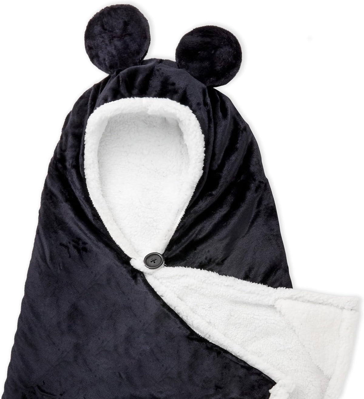 Hallmark Disney Mickey Mouse - Manta con capucha y orejas de ratón...