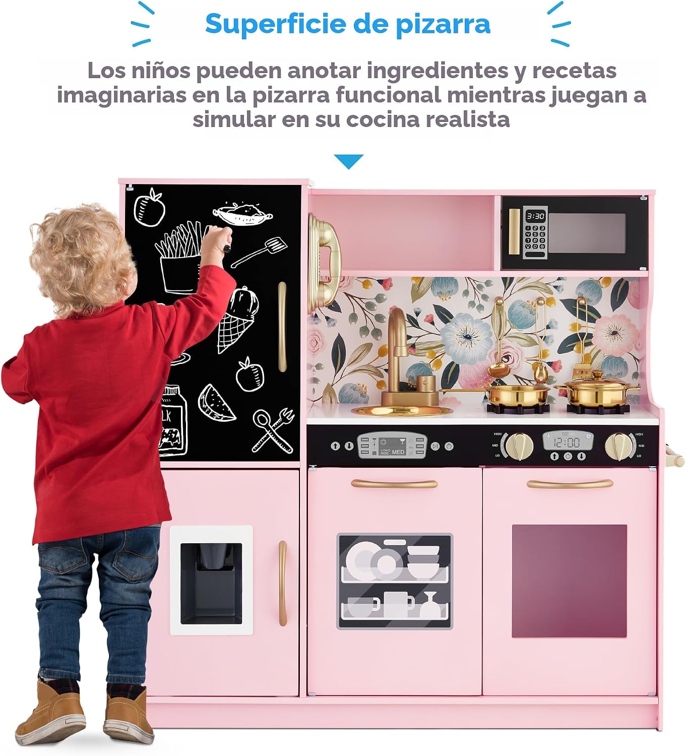 Best Choice Products - Juego de cocina de madera para niños, juego...