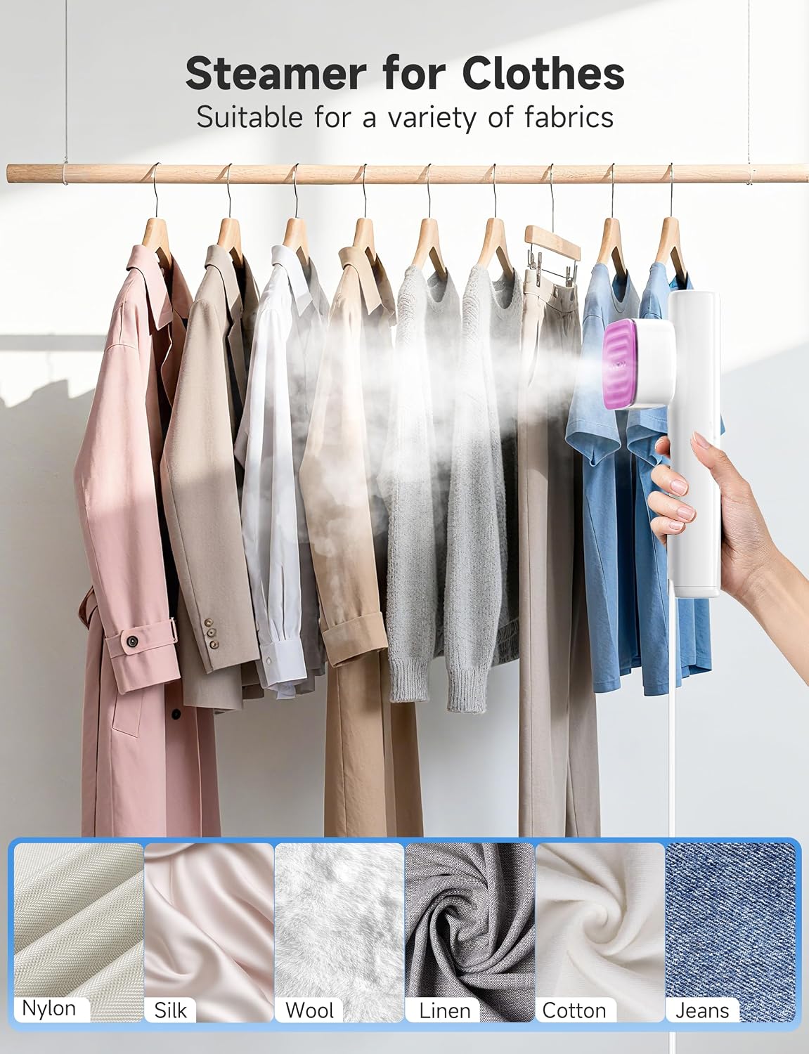 Sundu Vaporizador y plancha de mano 2 en 1 para ropa | Plancha de v...