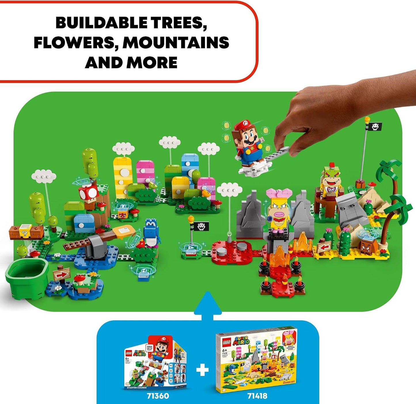 LEGO Super Mario Creativity Toolbox Maker Set 71418, crea tus propi...