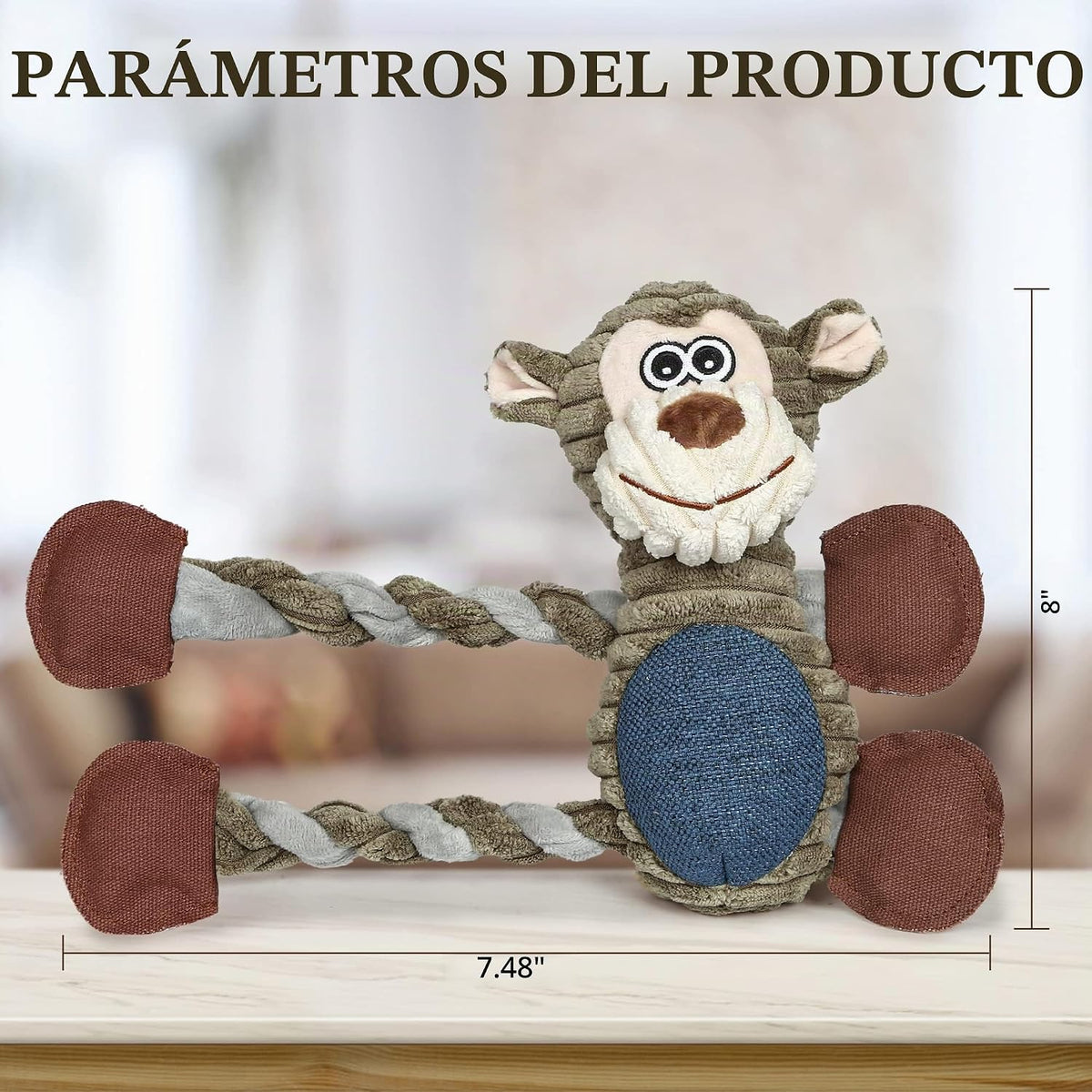 BUYPOW Juguetes para perros grandes - Juguetes de peluche chirriant...