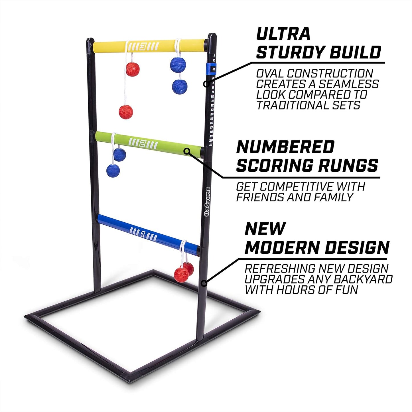 GoSports Juego de lanzamiento de escalera para interiores y exterio...