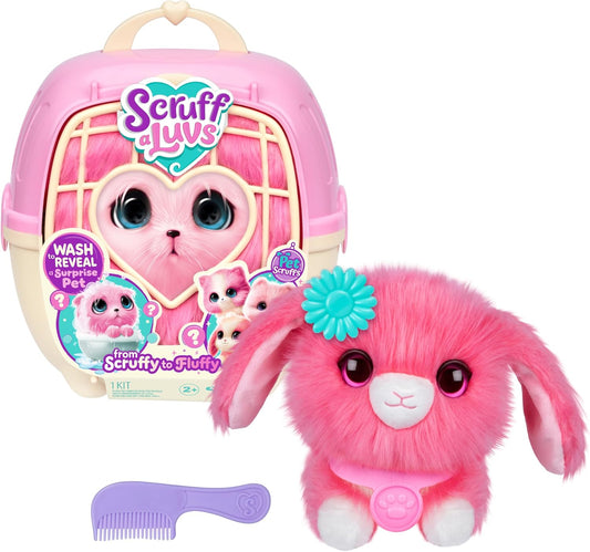 ScruffaLuvs Mascota sorpresa rosa, juguete de peluche misterioso, l...