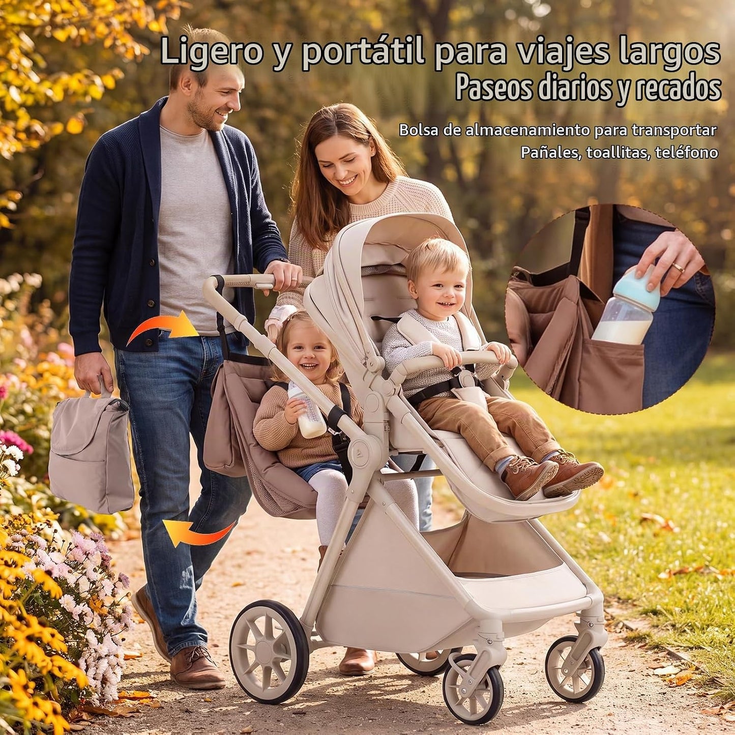 Hamaca de cochecito extra para niños pequeños, alternativa para tab...