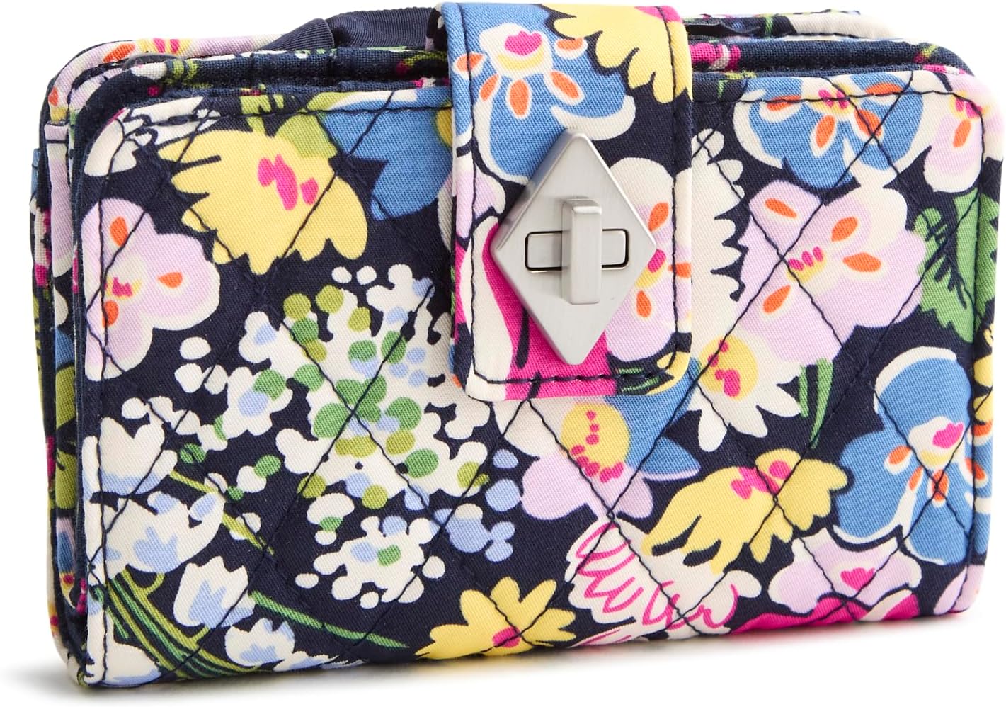 Vera Bradley Cartera pequeña con cierre giratorio, Campos de amapol...
