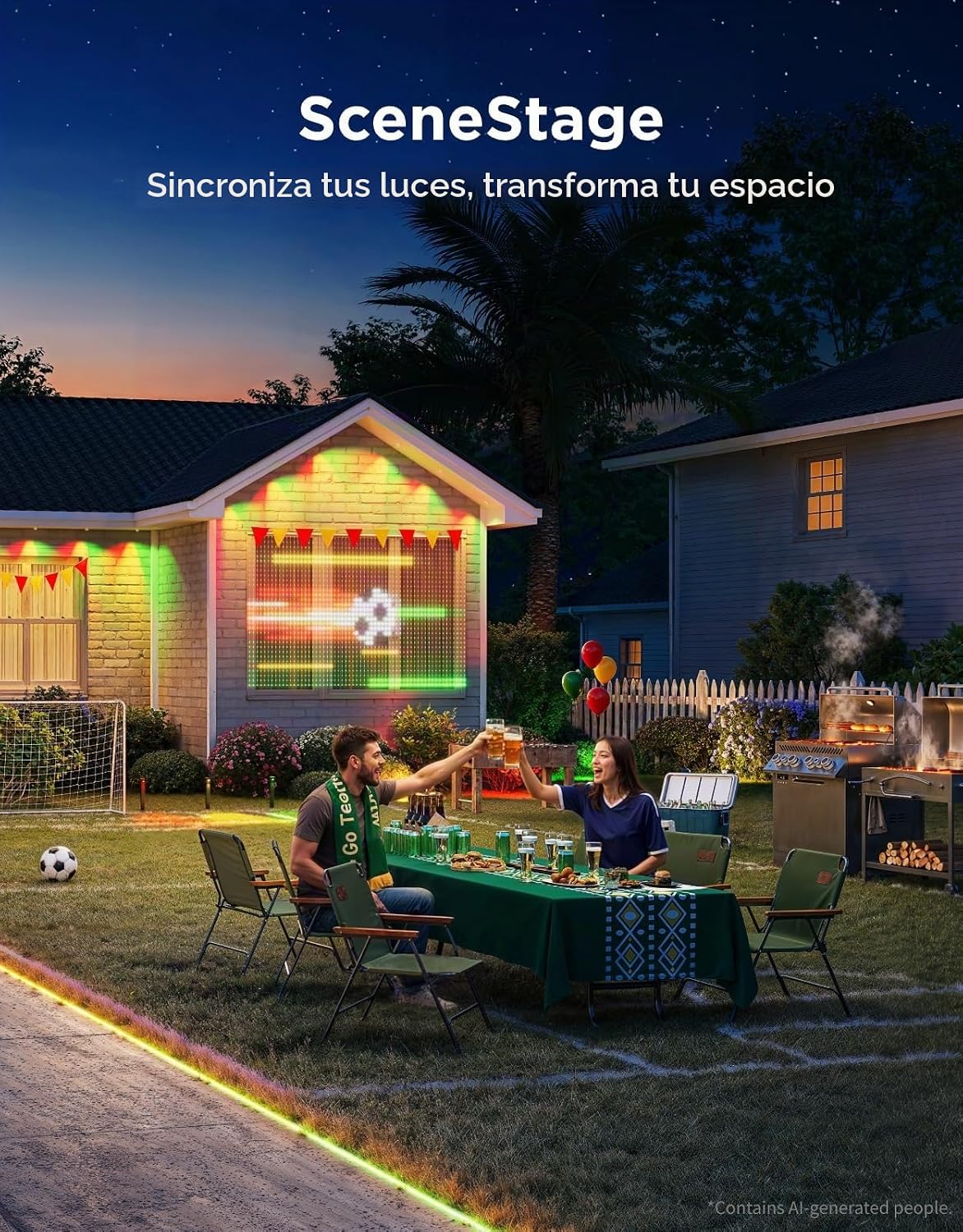 Govee Luces de Cortina Pro, 960 LEDs Mejorados Inteligentes que Cam...