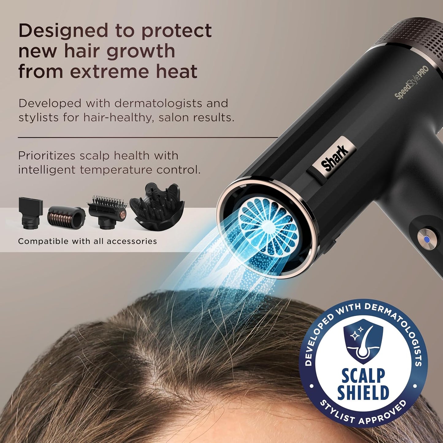 Shark SpeedStyle Pro Sistema de Secador de Pelo Profesional de Alta...