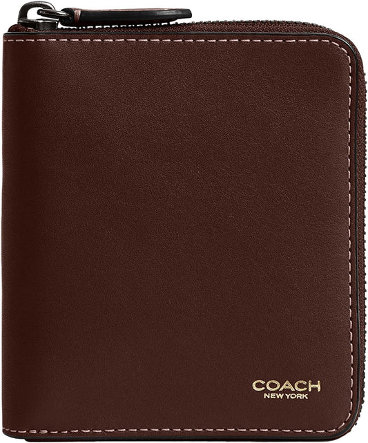 Coach Monedero con cremallera alrededor para hombre