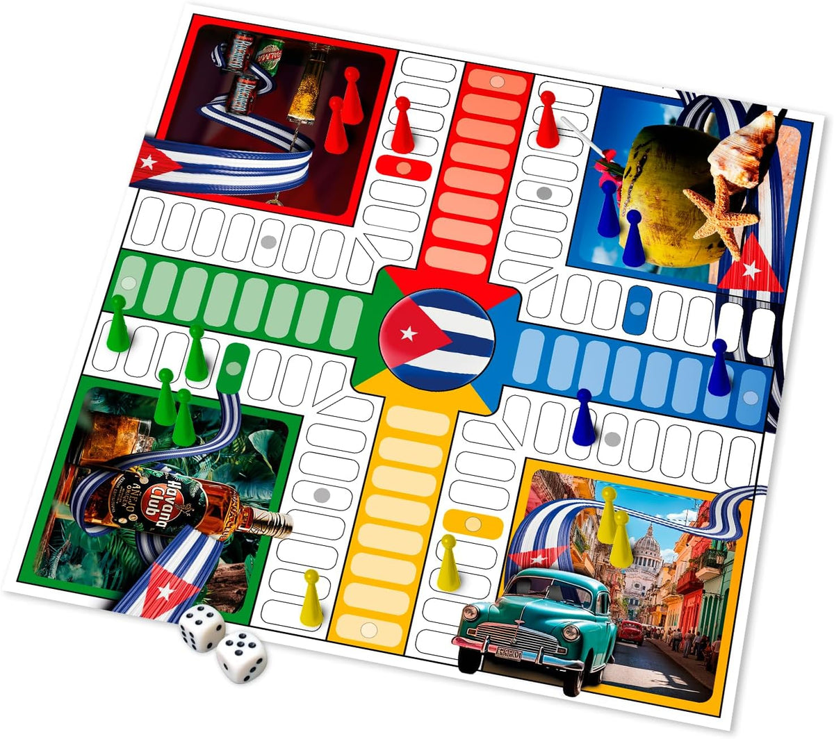 PAP Products Juego de Parchís Cubano Magnético Original \u2013 Jueg...
