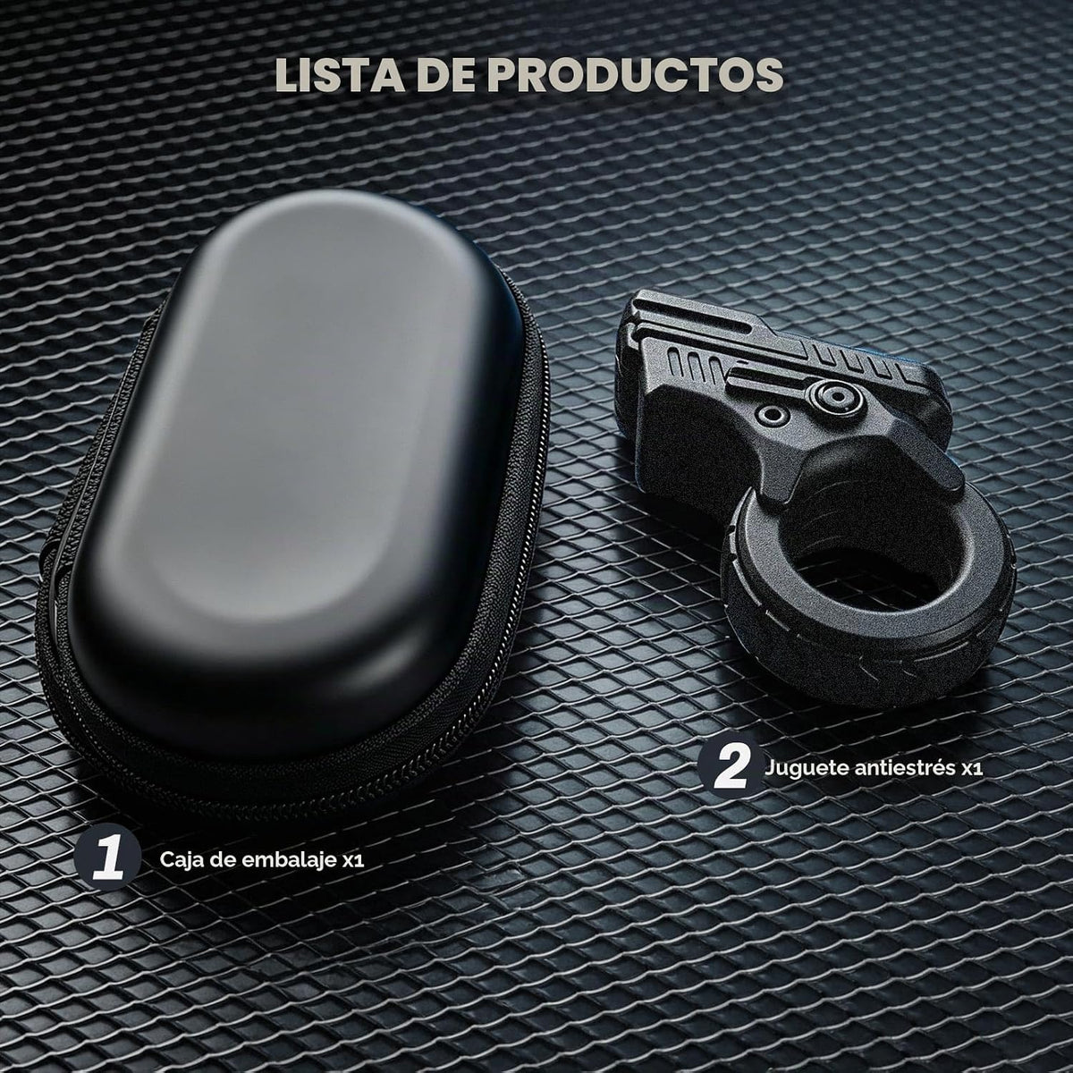 Juguetes Fidget Pistola de Metal Juguetes Fidget Adultos Acero Inox...