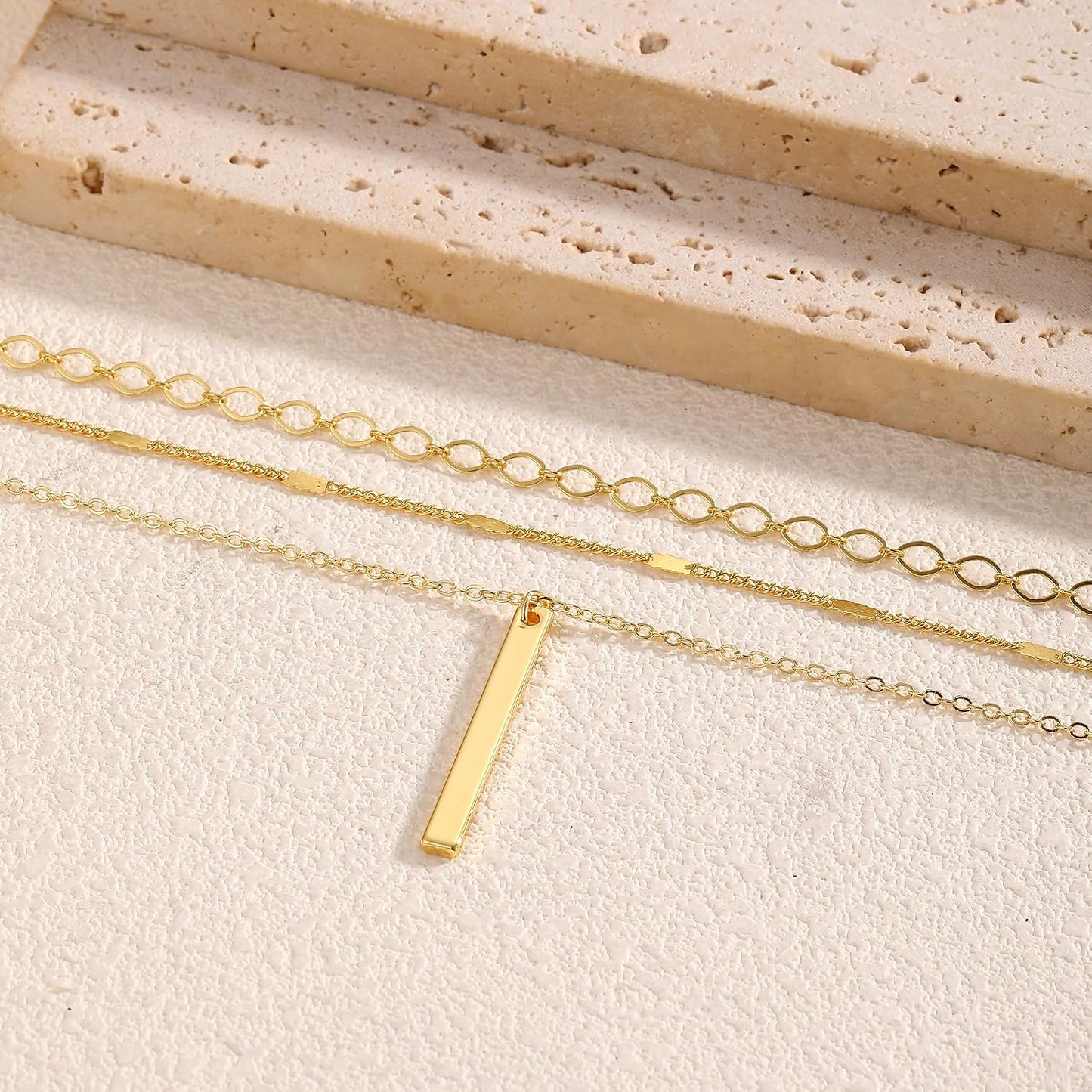 Remmocy Collar de Oro para Mujer Chapado en Oro de 14K Collar de Ba...