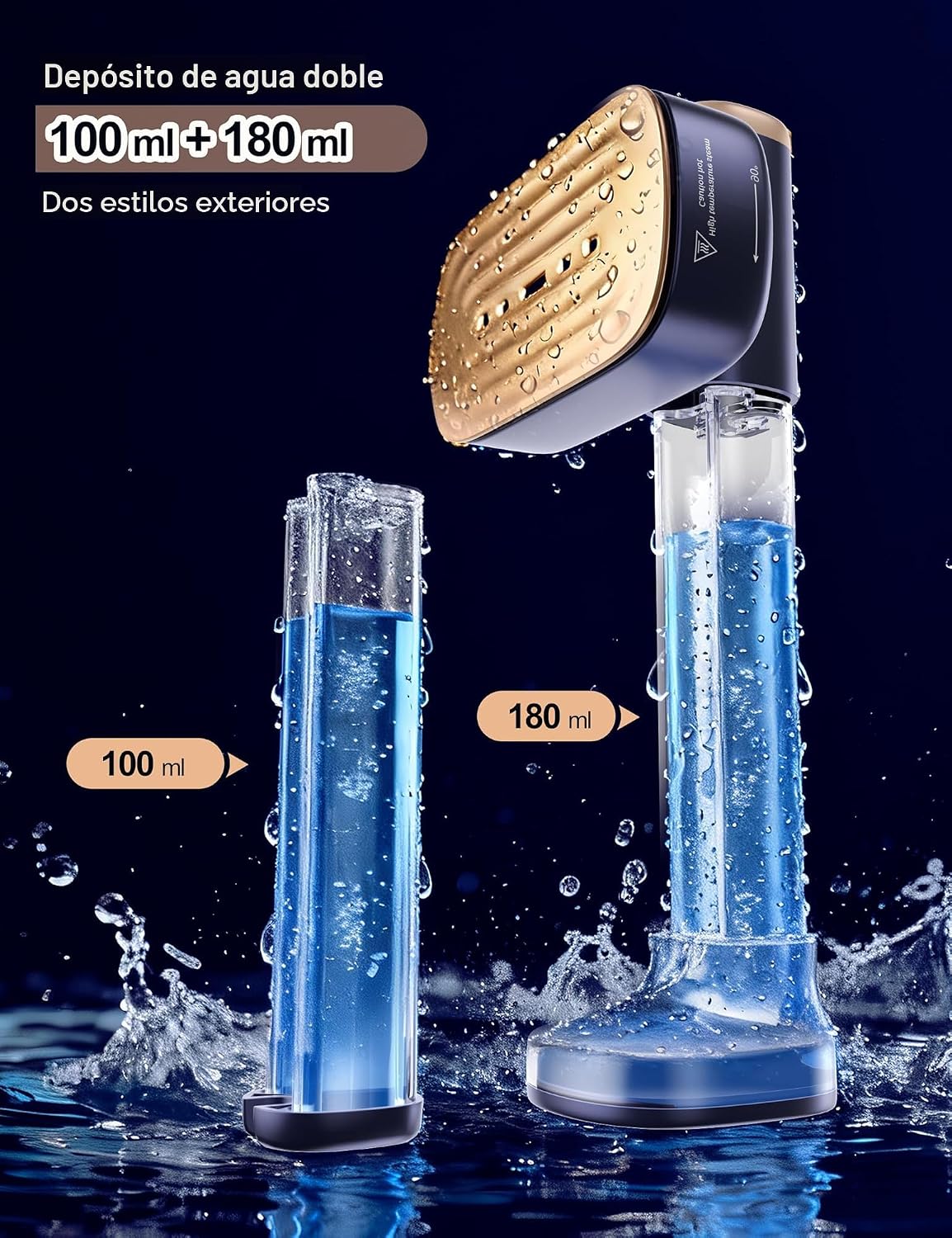 Sundu Vaporizador de viaje para ropa, vaporizador portátil de mano,...