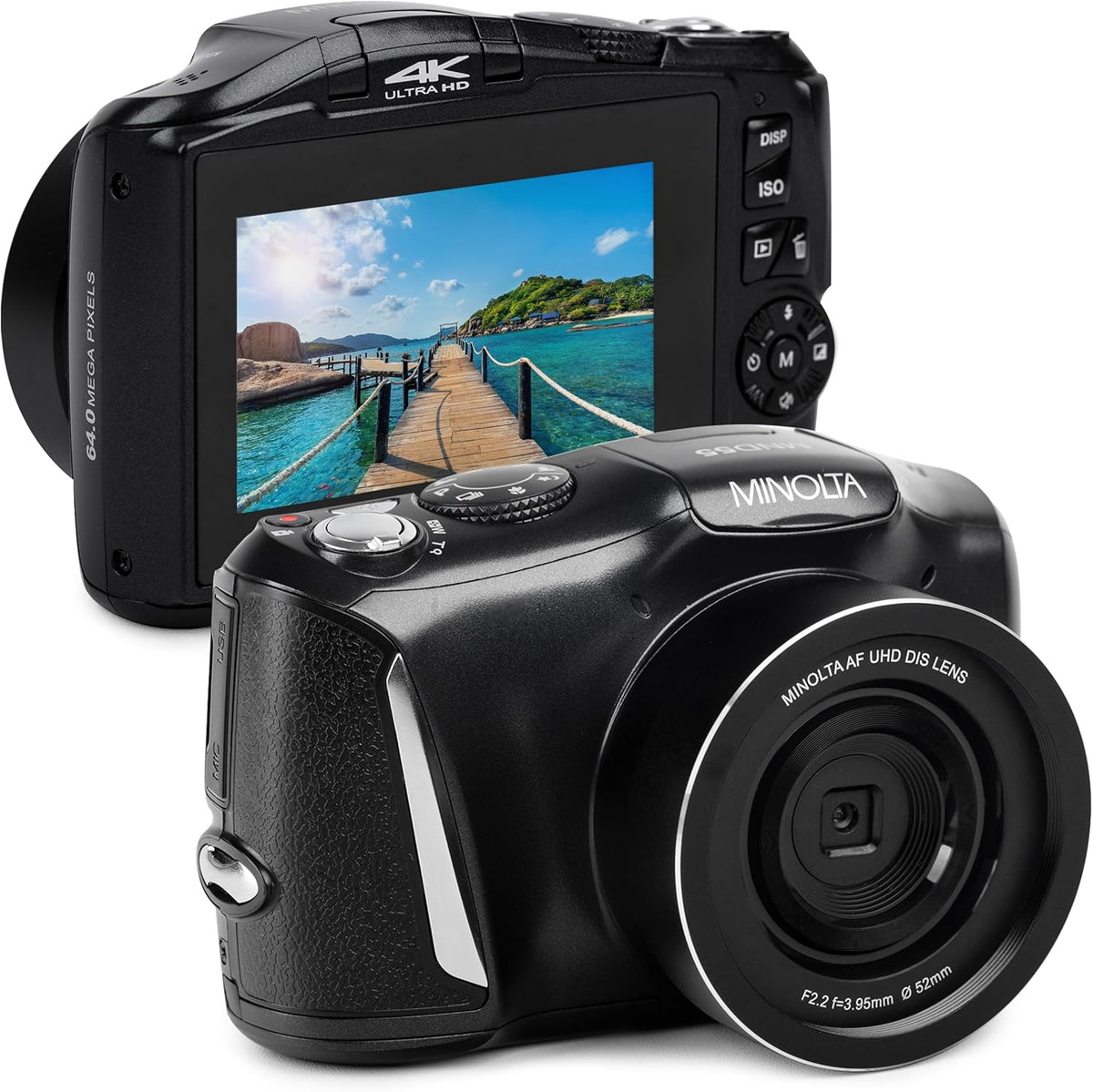 Minolta MND55 64MP VLOG Cámara digital, vídeo 4K 60FPS, zoom 16X (n...