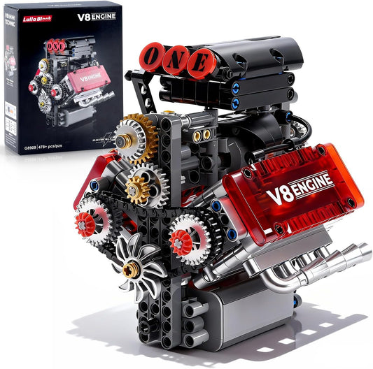 V8 - Juego de construcción de juguete con motor de combustión V8, k...
