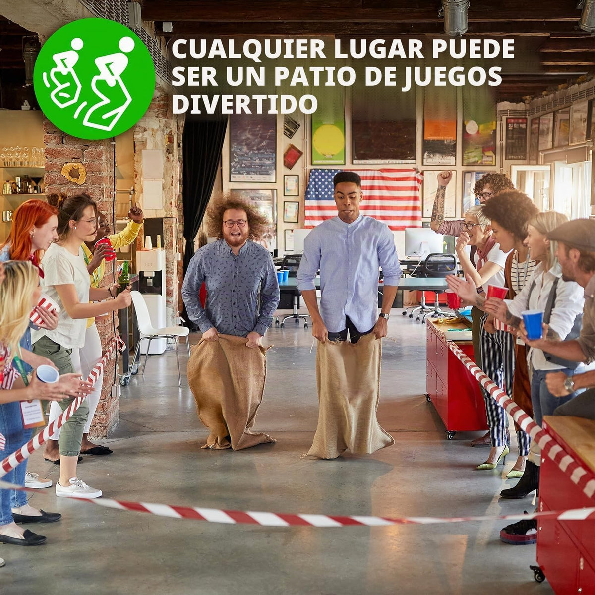 Sacos Grandes de Arpillera para Carreras de Papas, Bolsas de Arpill...