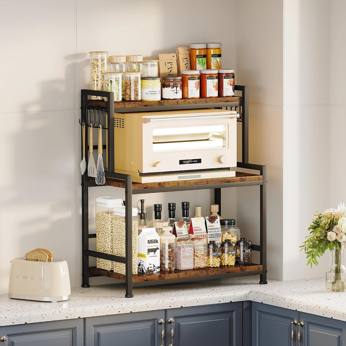 Organizador Grande de Encimera de Cocina de 23.6"W, Organizador...