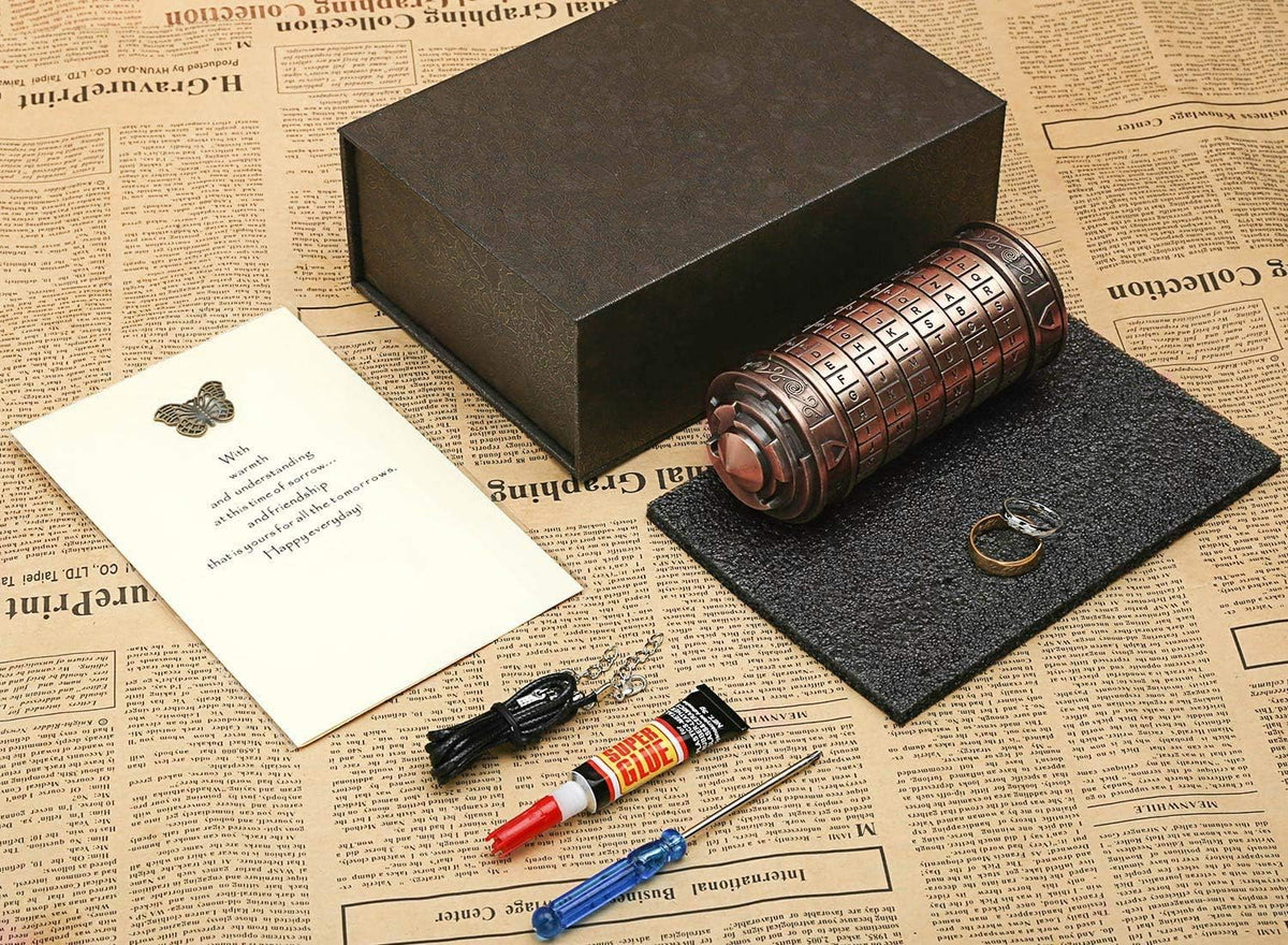 Cryptex Da Vinci Code Mini Cryptex Lock - Cajas de rompecabezas con...